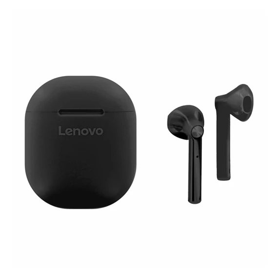 LENOVO HT30 BLUETOOTH FÜLHALLGATÓ SZTEREO FEKETE (V5.0, TWS, MIKROFON, CSEPPÁLLÓ, ZAJSZŰRŐ + TÖLTŐTOK)